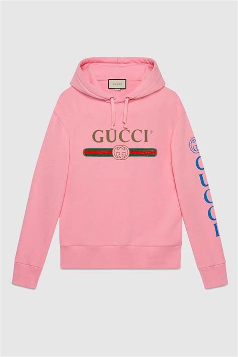 gucci pink hoodie for men|real Gucci hoodie for men.